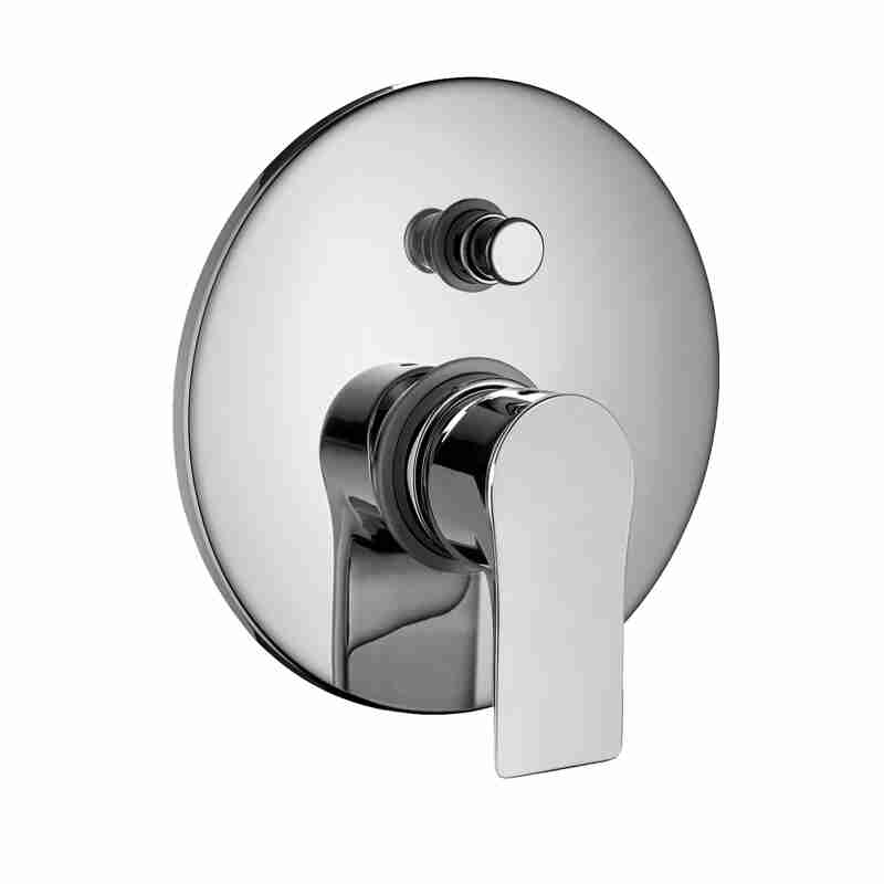 COMPLETE BUILT-IN SINGLE-LEVER MIXER FOR BATH-SHOWER WITH AUTOMATIC DIVERTER, D.35MM.