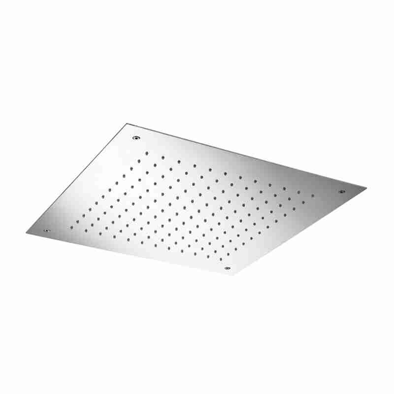 SQUARE STAINLESS STEEL SHOWER HEAD, 500X500MM, CEILING MOUNTED.