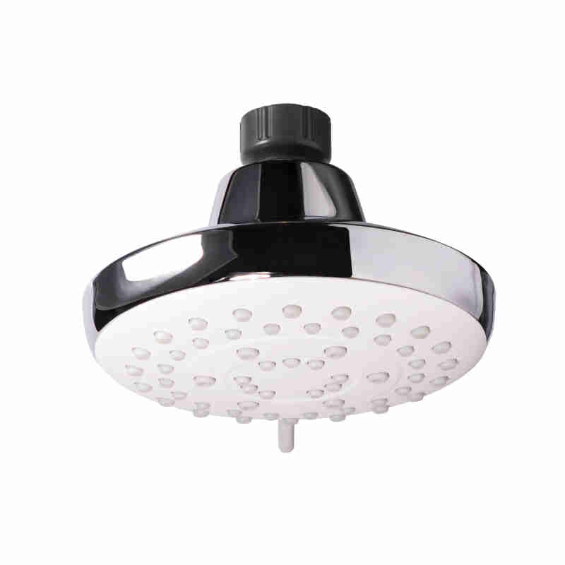 ROUND ABS SHOWER HEAD, Ø 120MM, 5 JETS.