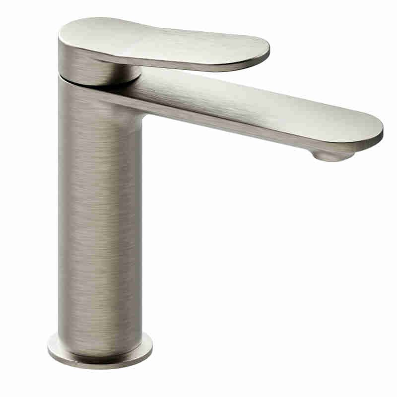 SINGLE-LEVER BASIN MIXER WITH 1” 1/4 CLICK-CLACK DRAIN AND FULL-COVERAGE CAP.